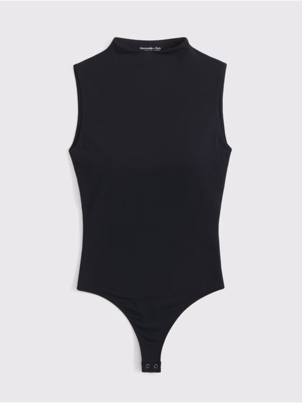 Abercrombie & Fitch Black Sleeveless Mock-Neck Bodysuit